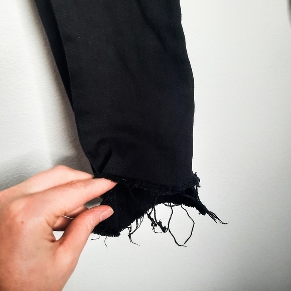 AG Black The Stevie Slim Straight Step Hem Ankle Jeans 25 - Picture 8 of 8